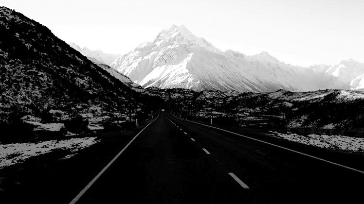 Aoraki Mt Cook road