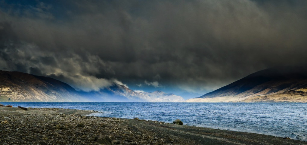 Looking down Lake Wanaka from Boundary Creek