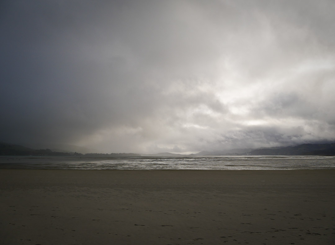View south from Pilot's House, Aramoana Spit, Otago NZ