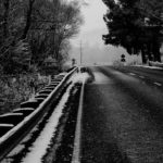Cardrona Valley road and snow