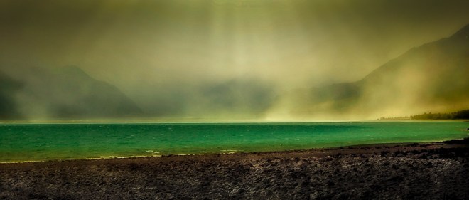 Lake Pukaki dust storm